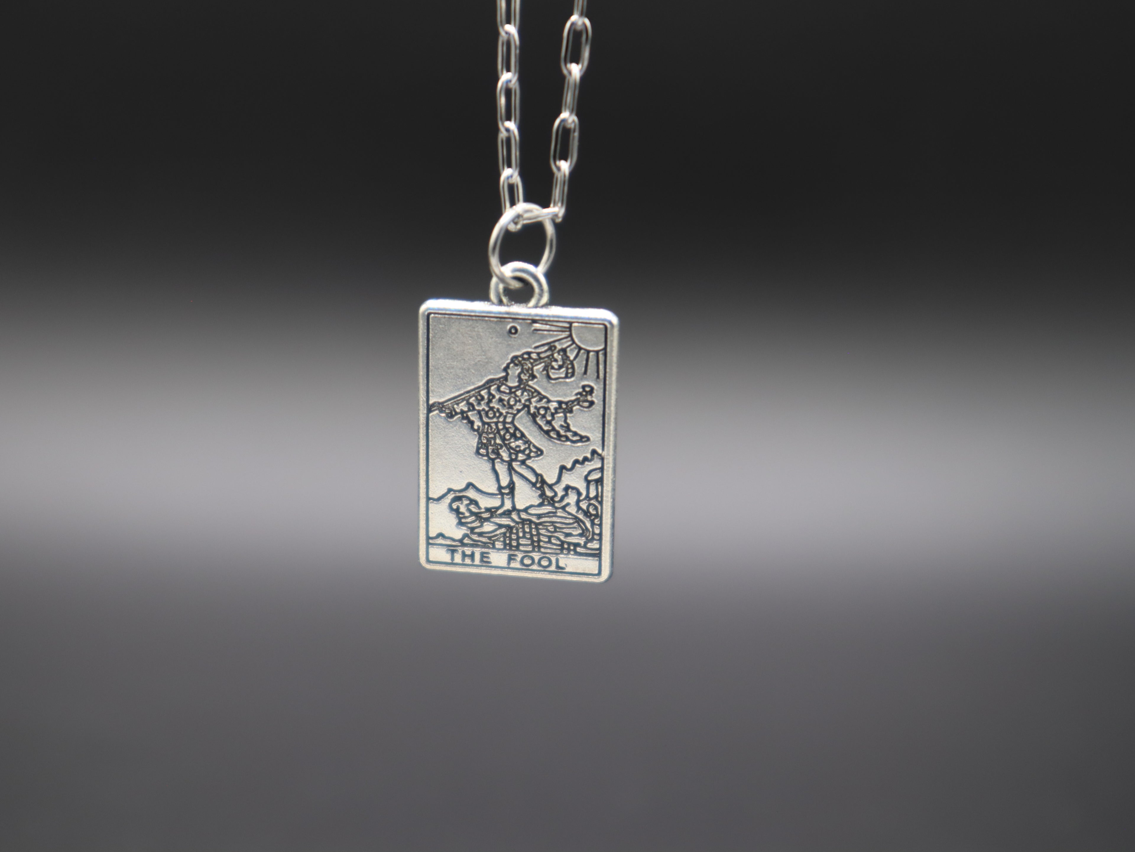 Tarot Card Necklace (Silver)