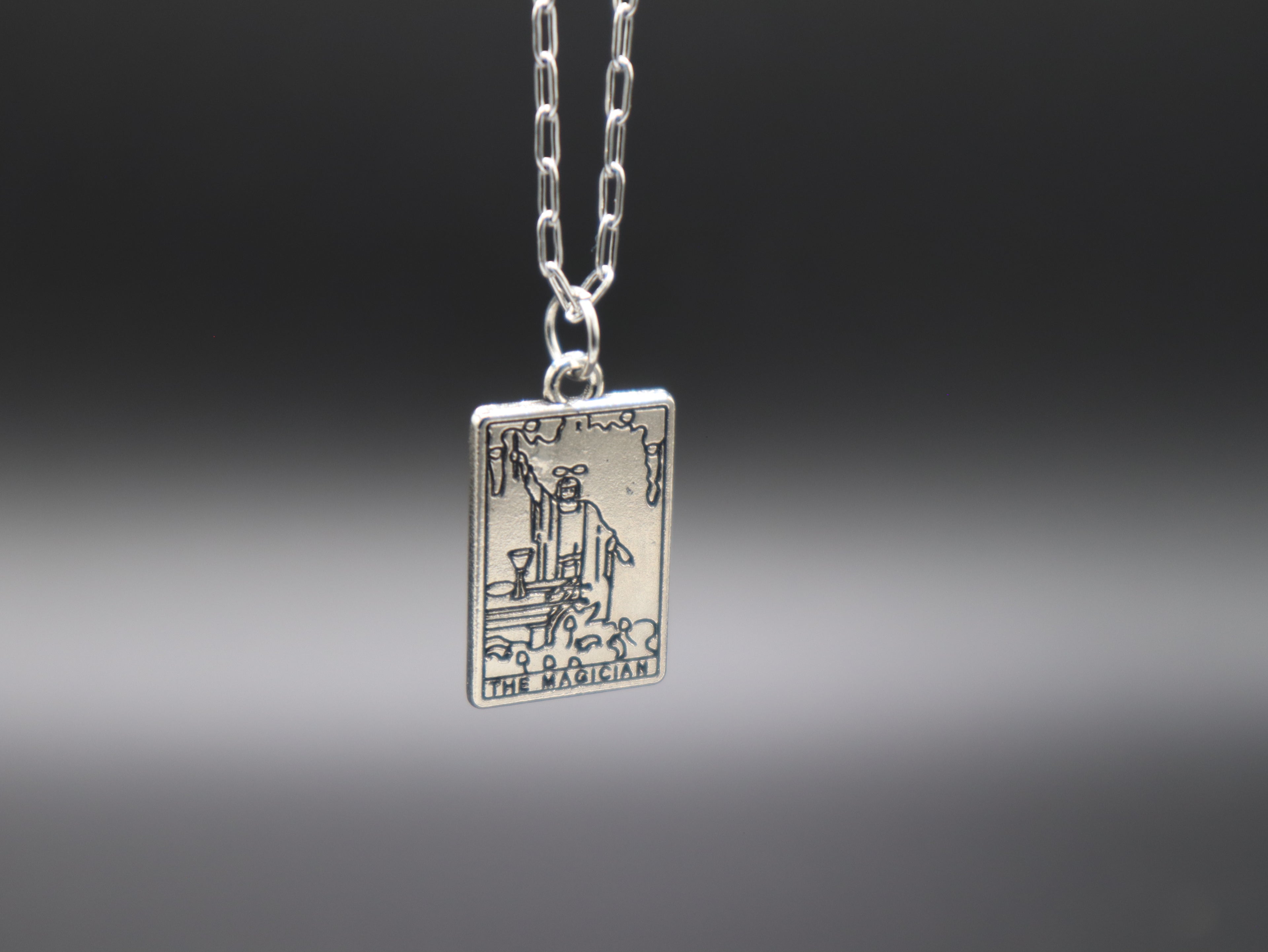 Tarot Card Necklace (Silver)