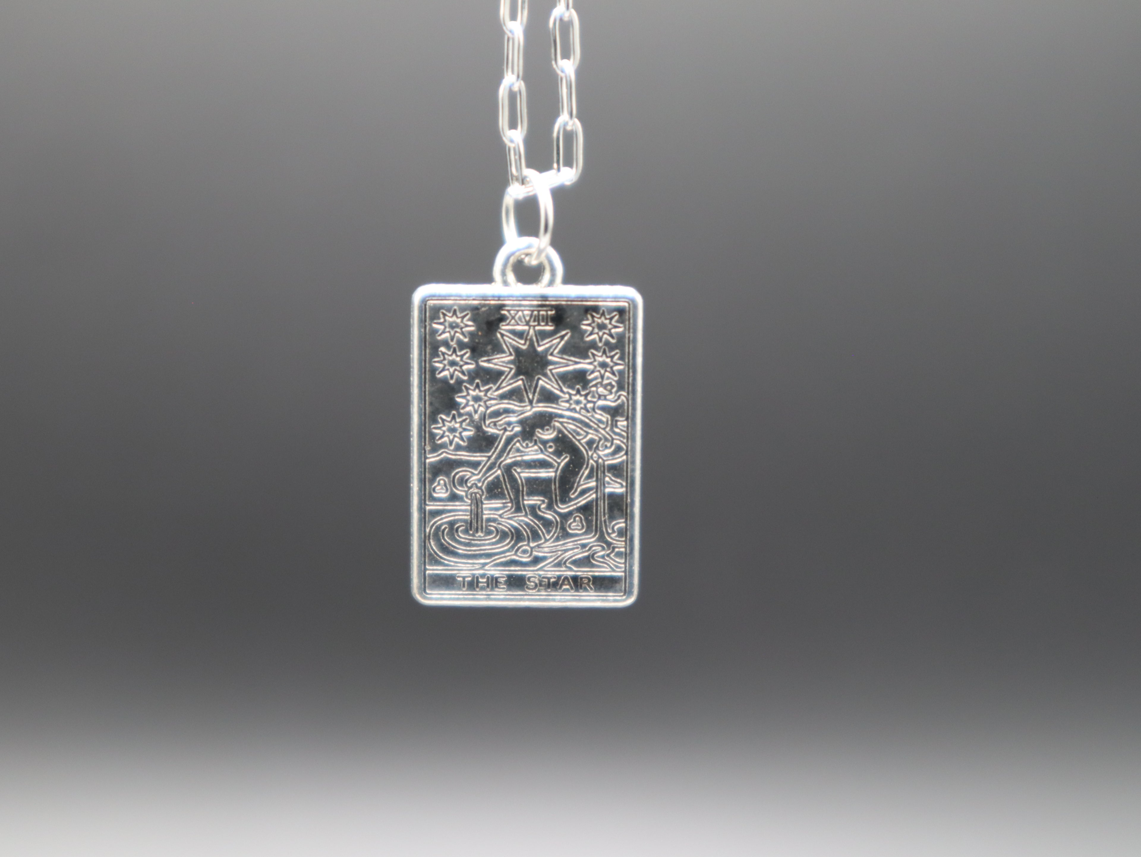 Tarot Card Necklace (Silver)