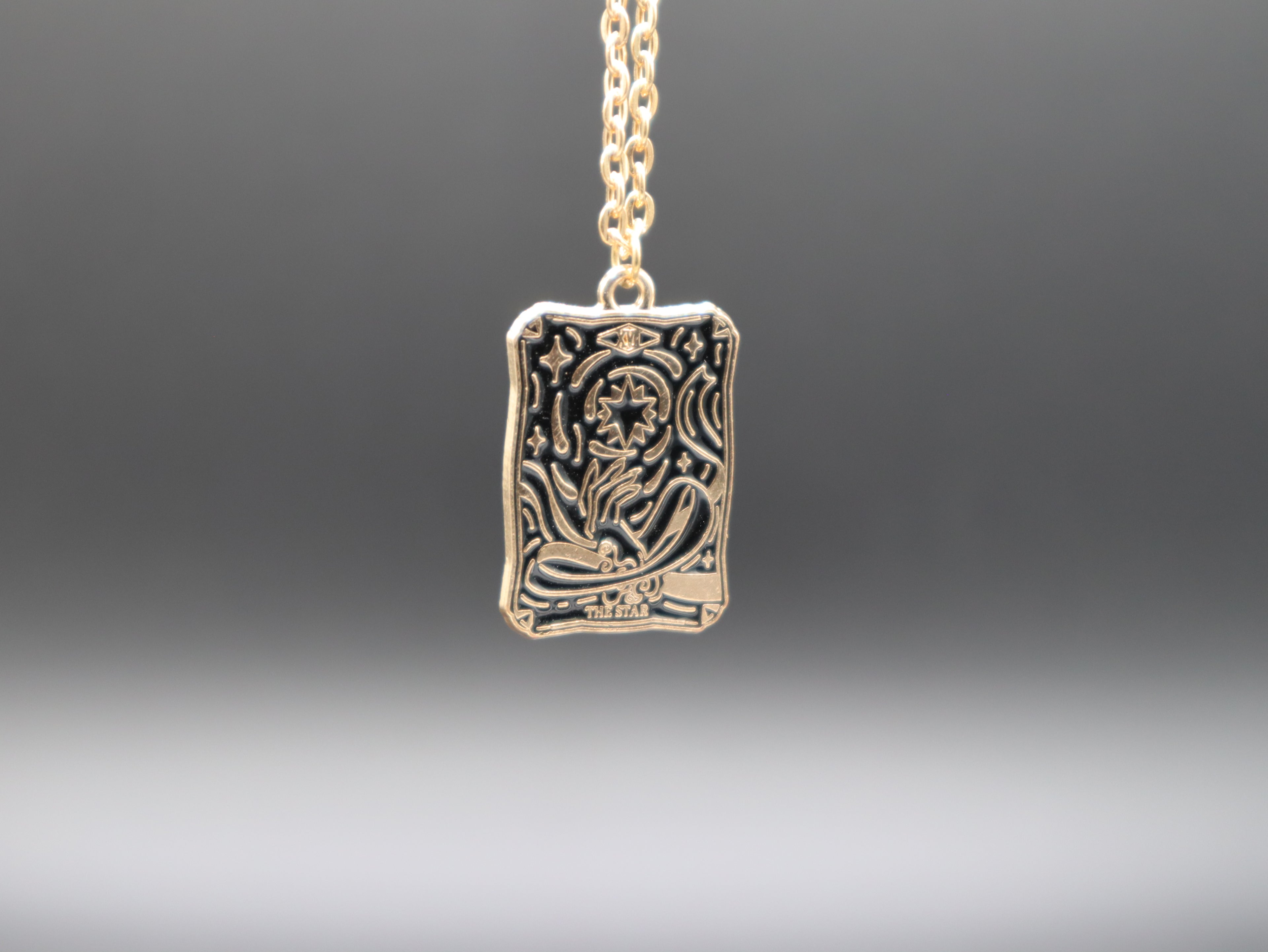 Tarot Card Necklace (Gold)