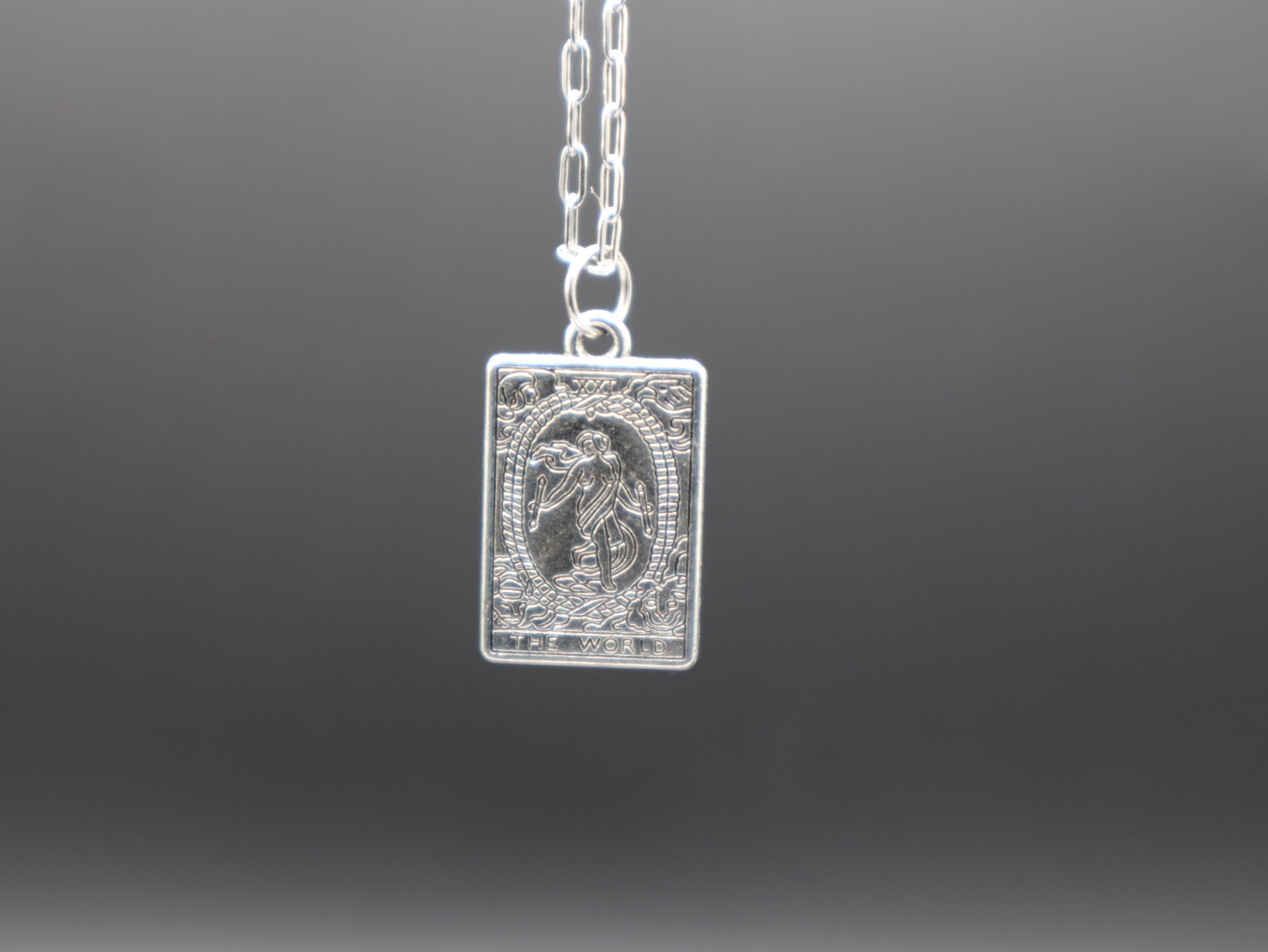 Tarot Card Necklace (Silver)