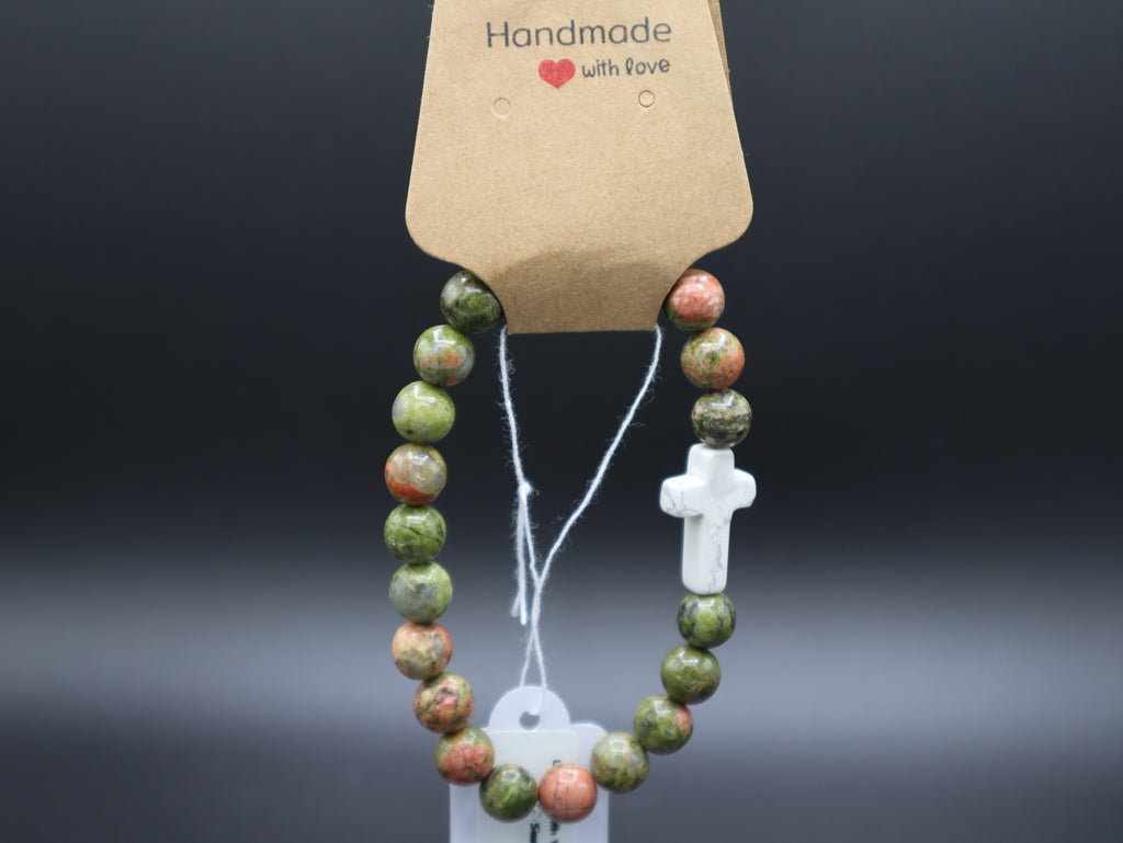 Healing Stone (Cross) Bracelets 6.75"