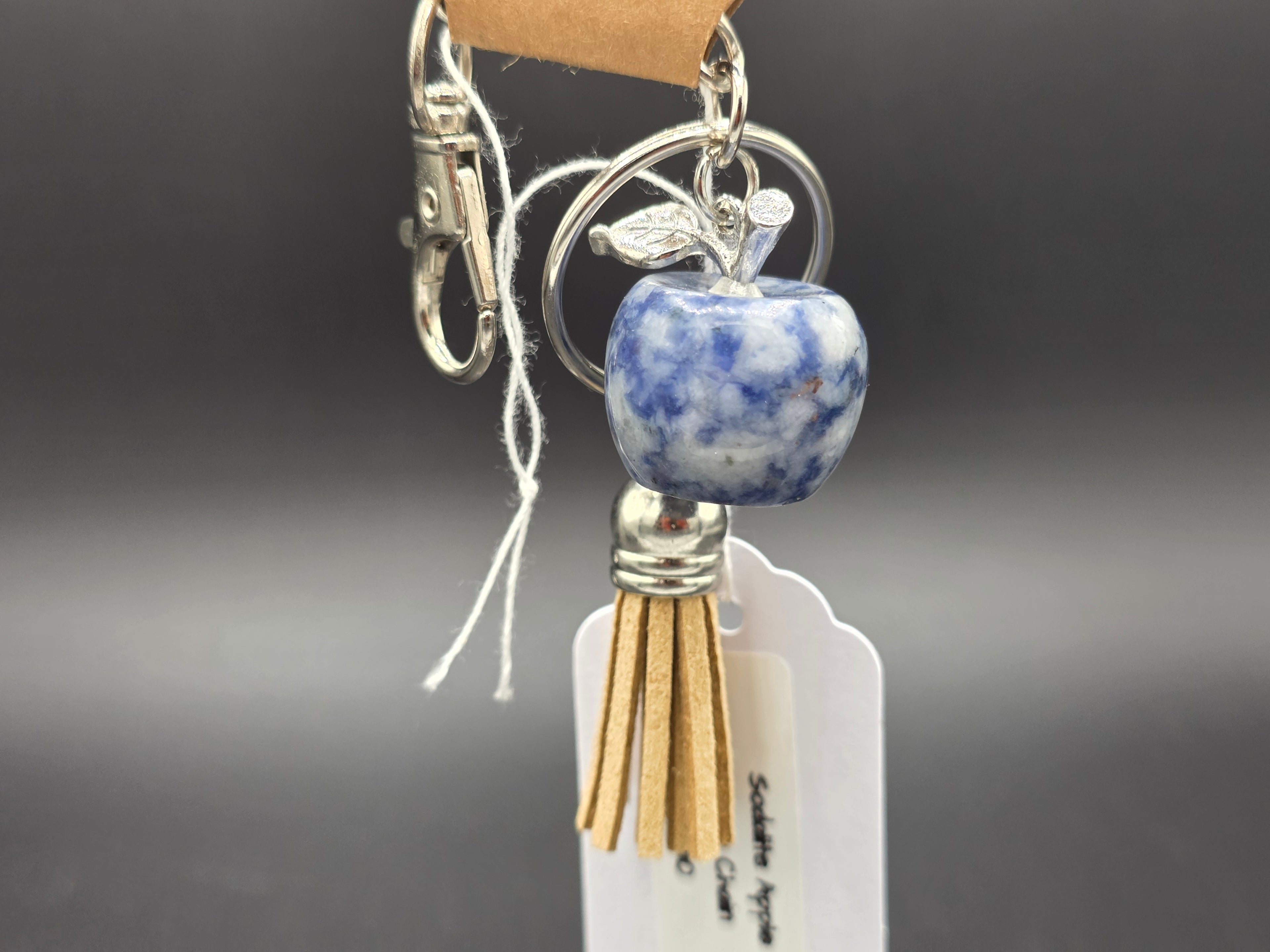 Healing Stone Apple Keychain