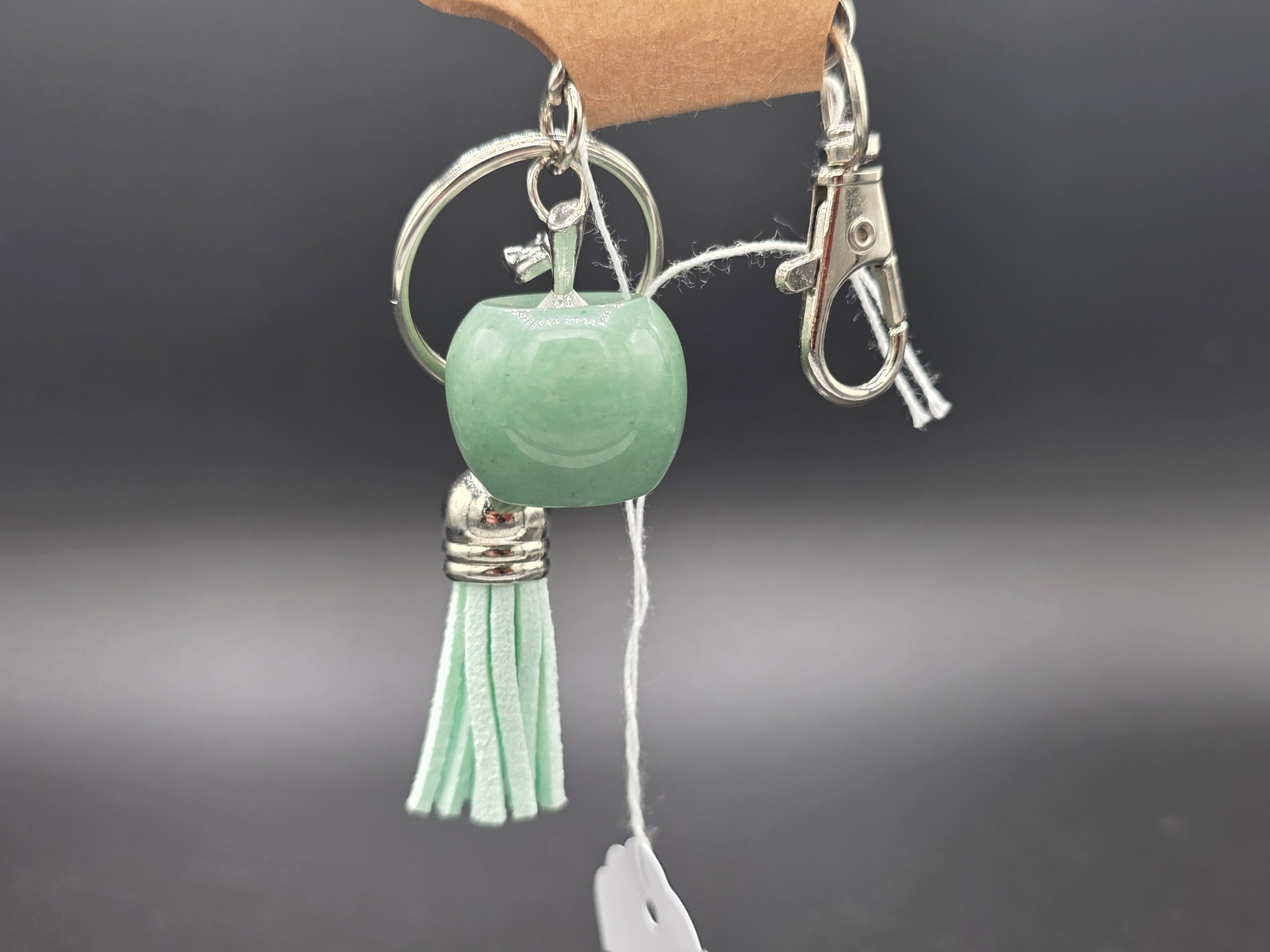 Healing Stone Apple Keychain