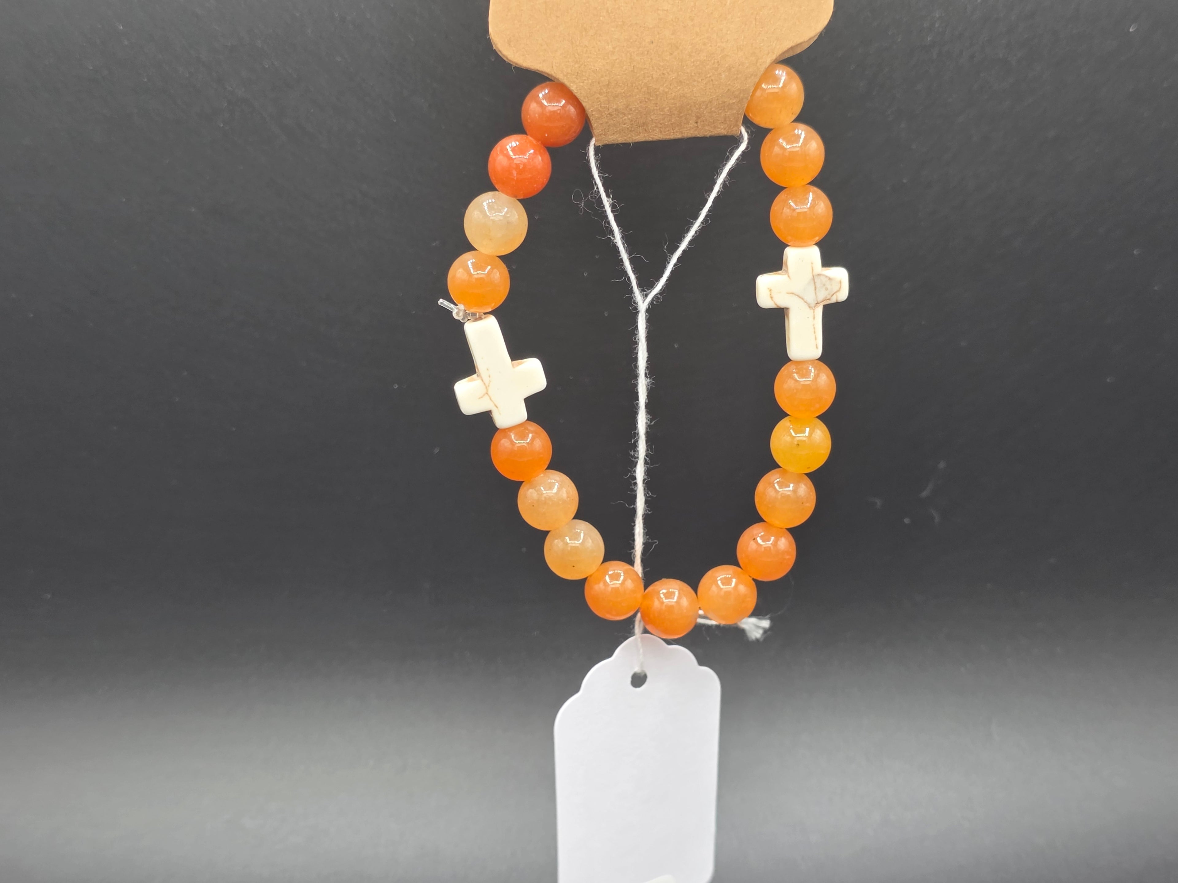 Healing Stone (Cross) Bracelets 7.00"