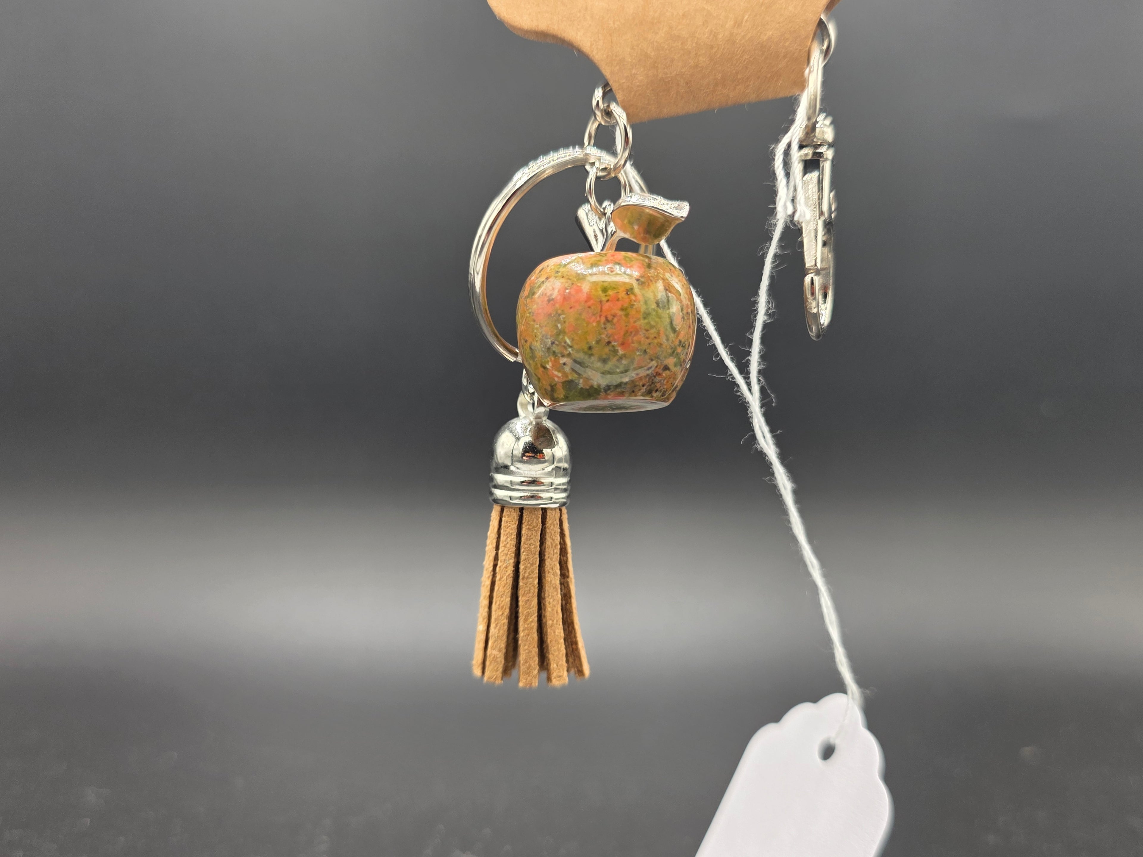 Healing Stone Apple Keychain