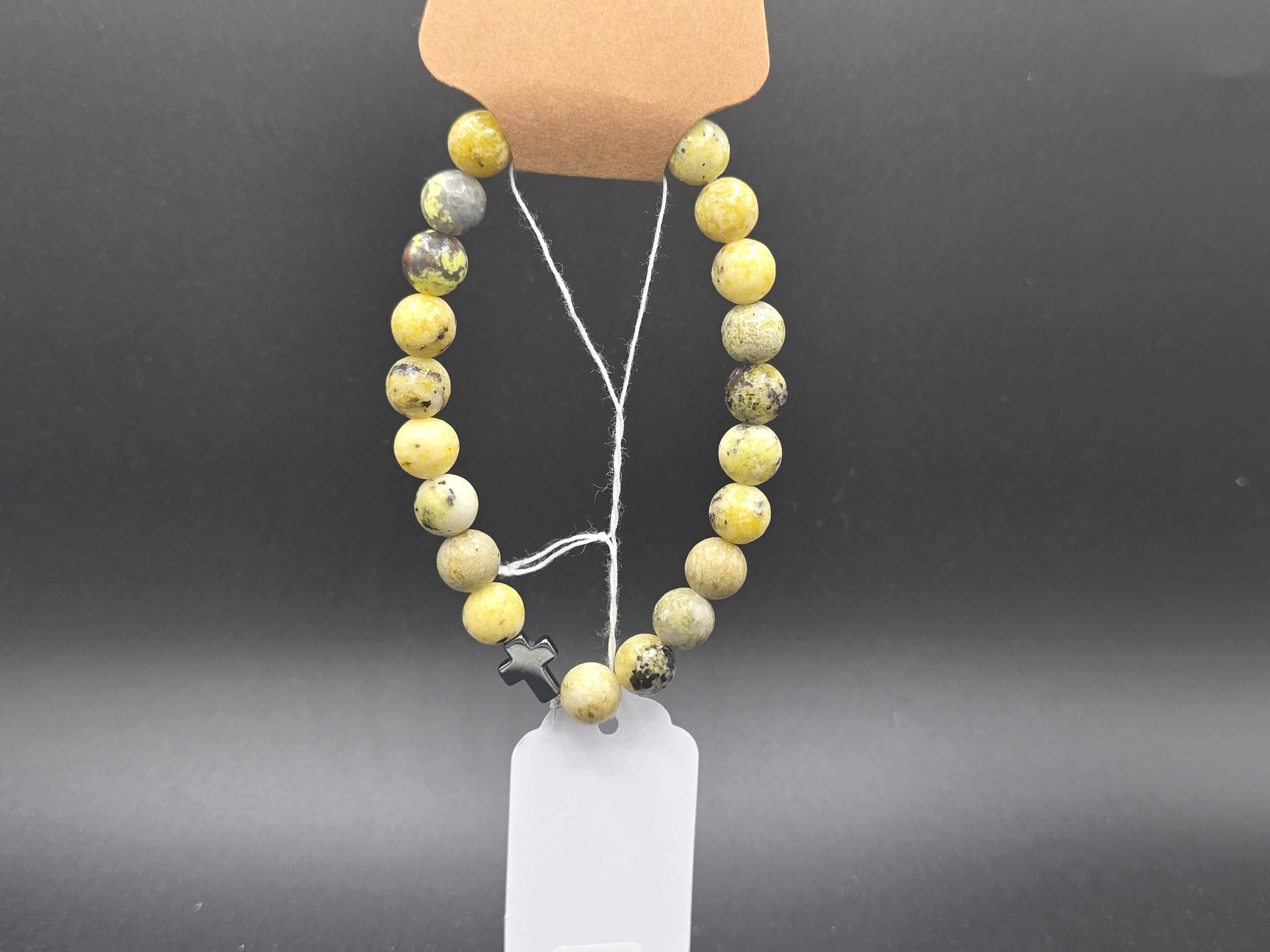 Healing Stone (Cross) Bracelets 7.5"