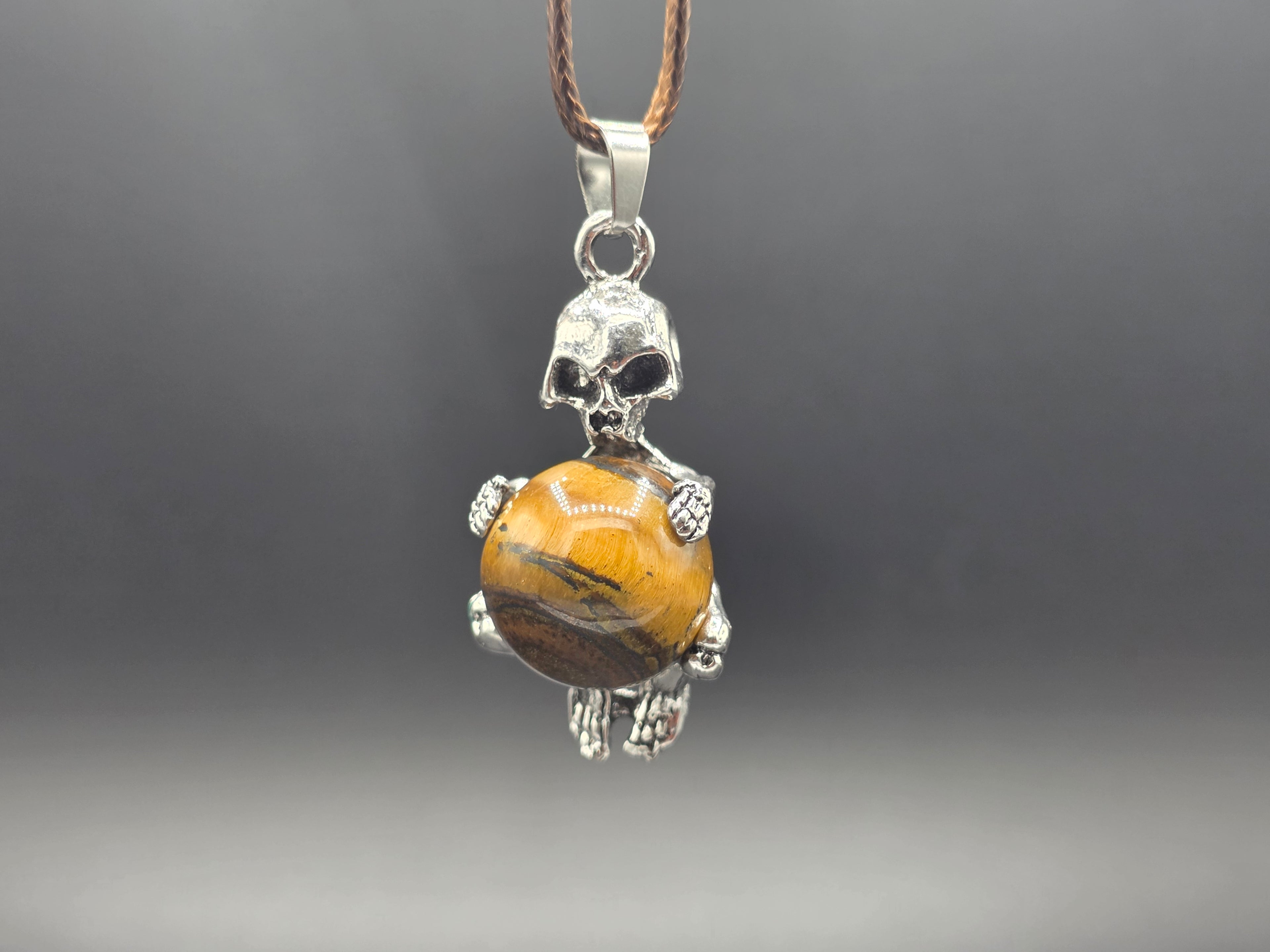 Skull Healing Stone Necklace