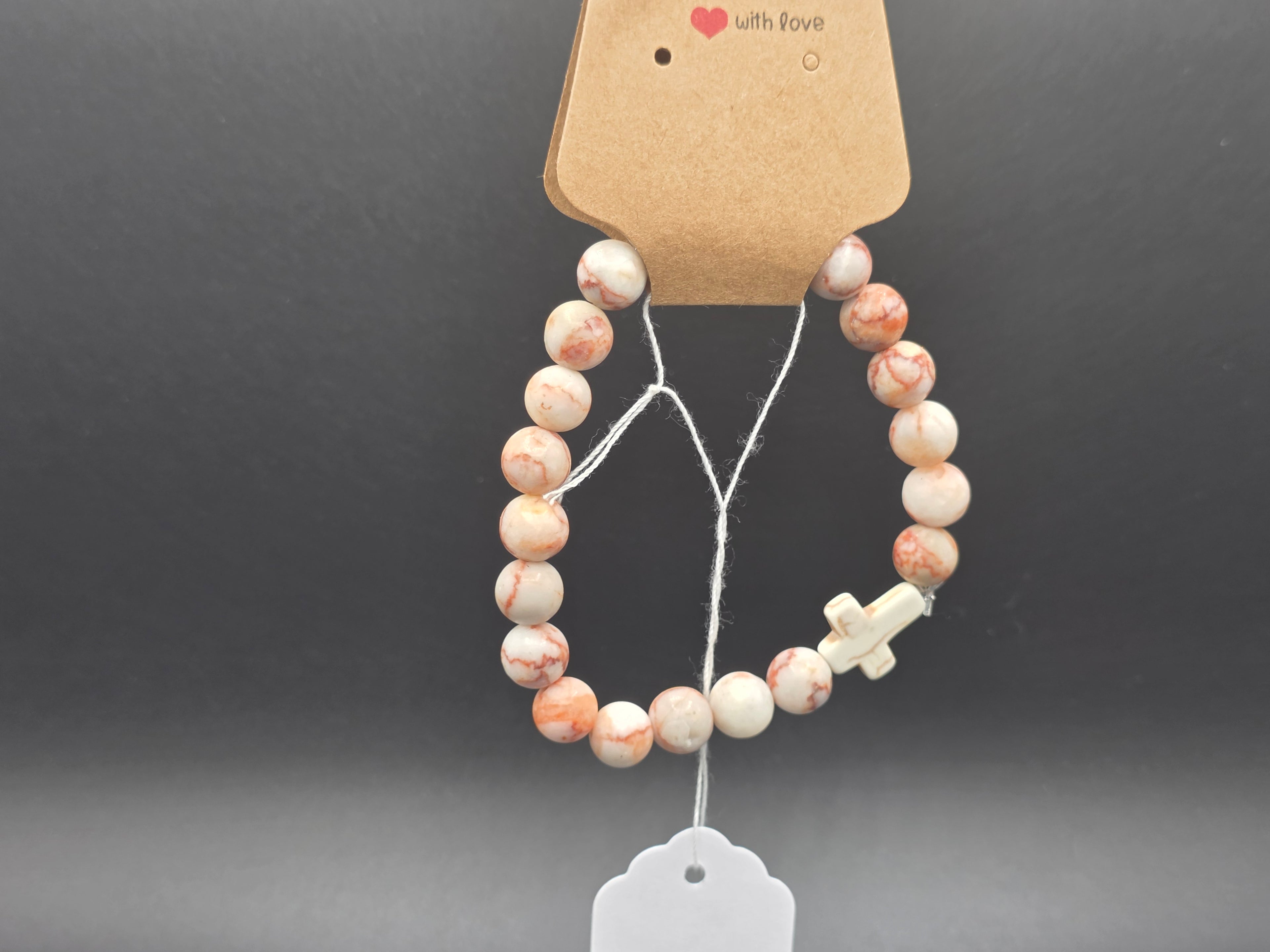 Healing Stone (Cross) Bracelets 6.75"