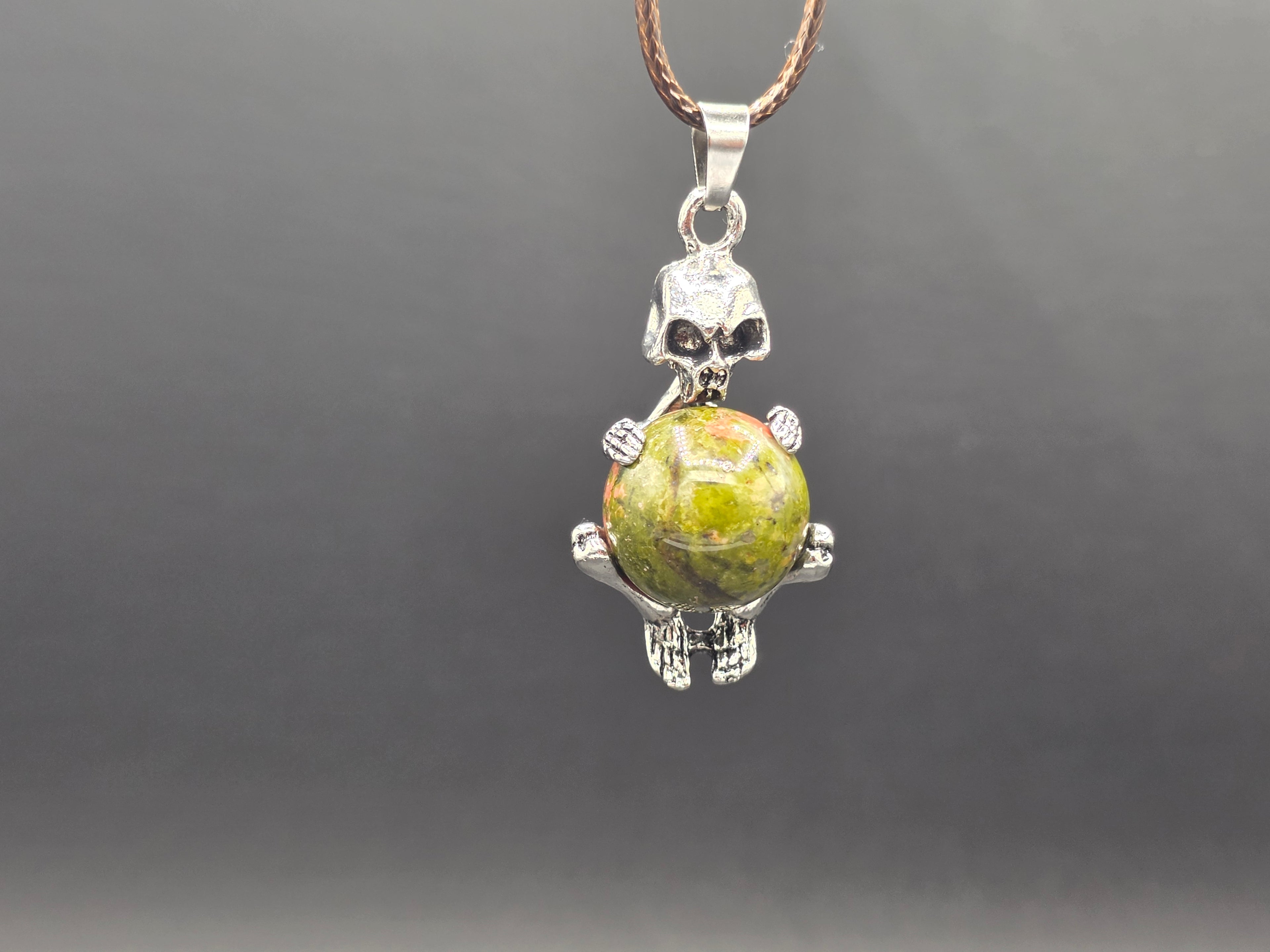 Skull Healing Stone Necklace