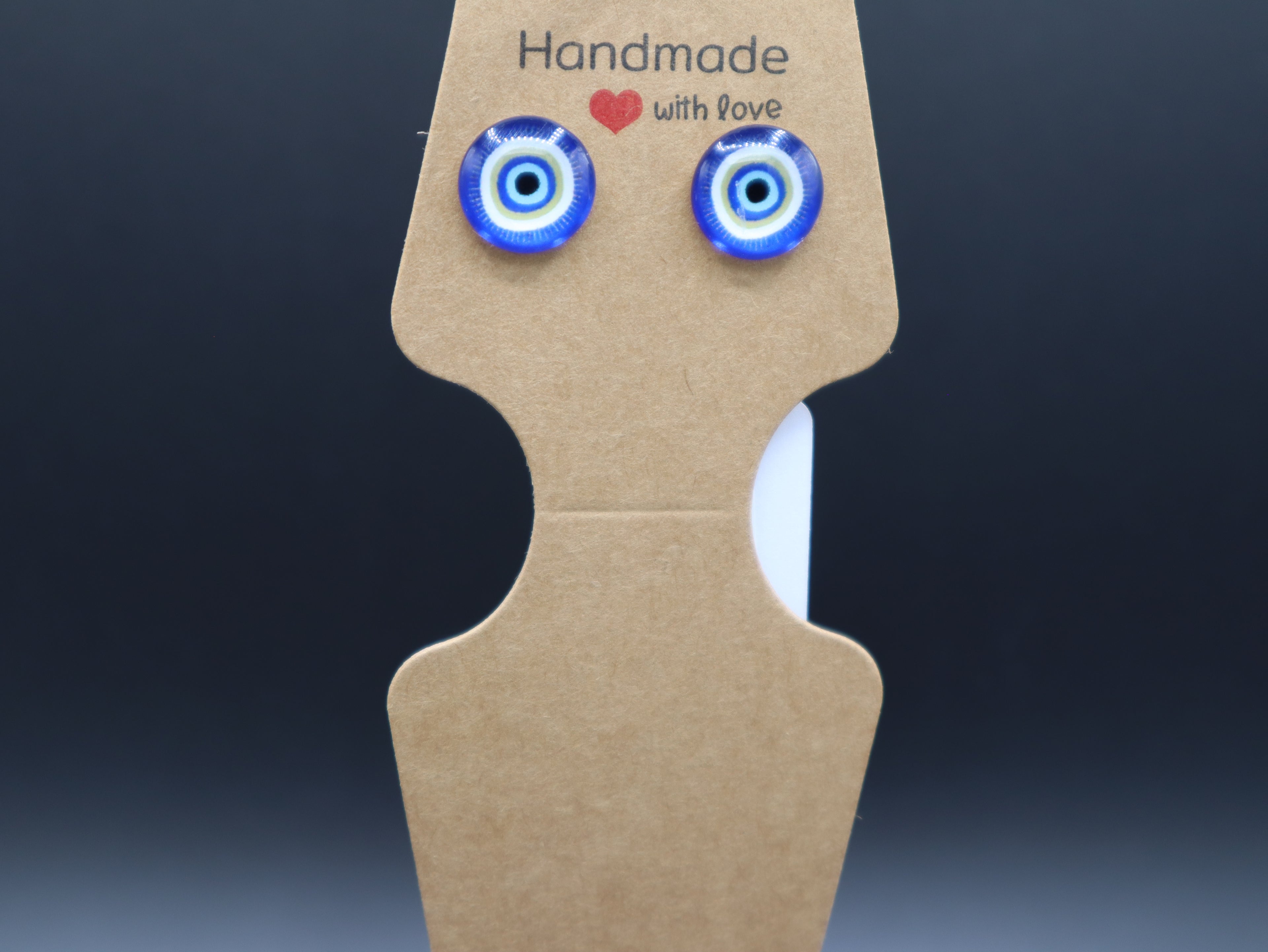 Evil Eye Stud Earrings (Hypo-Allergenic)
