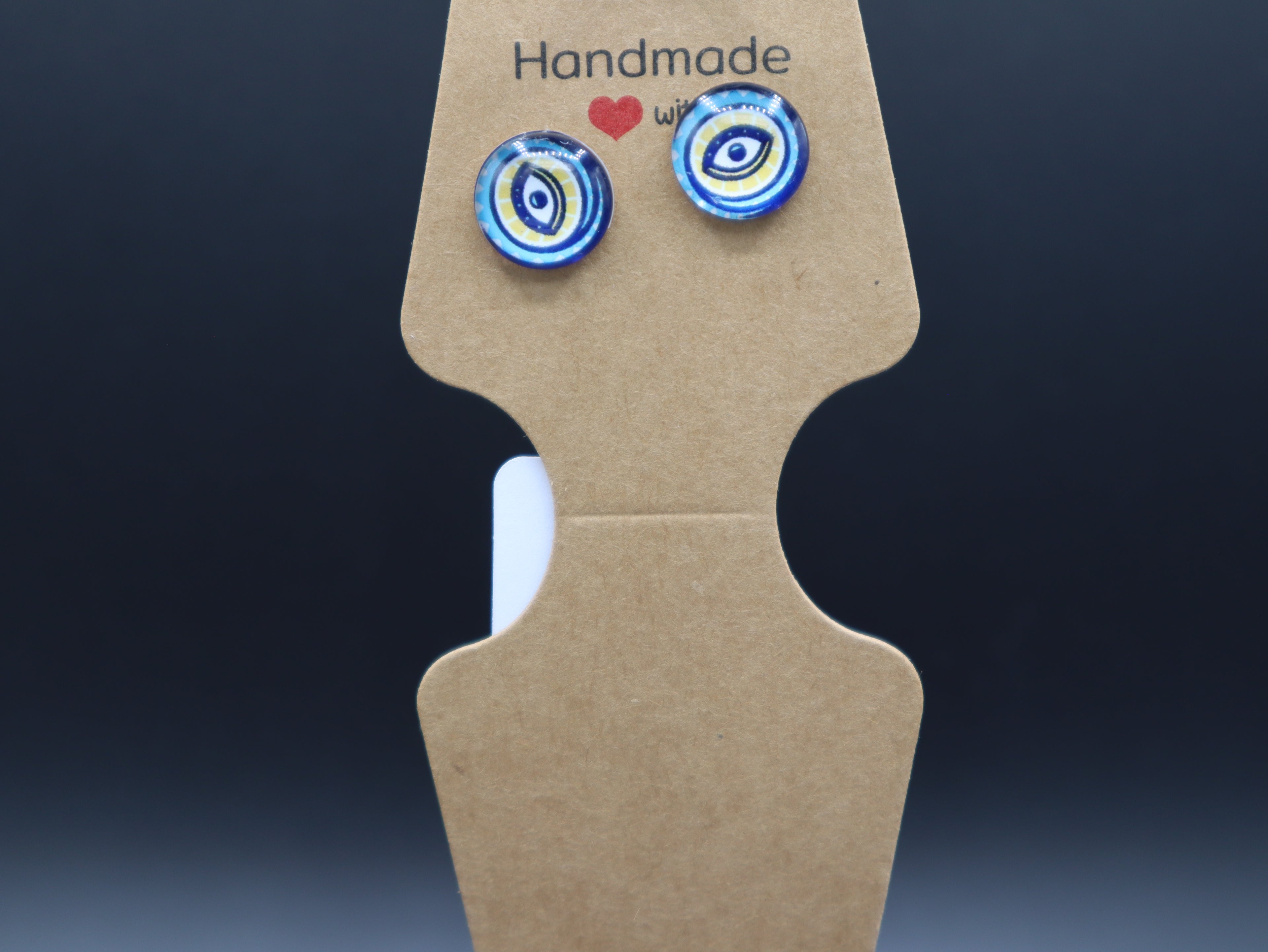 Evil Eye Stud Earrings (Hypo-Allergenic)