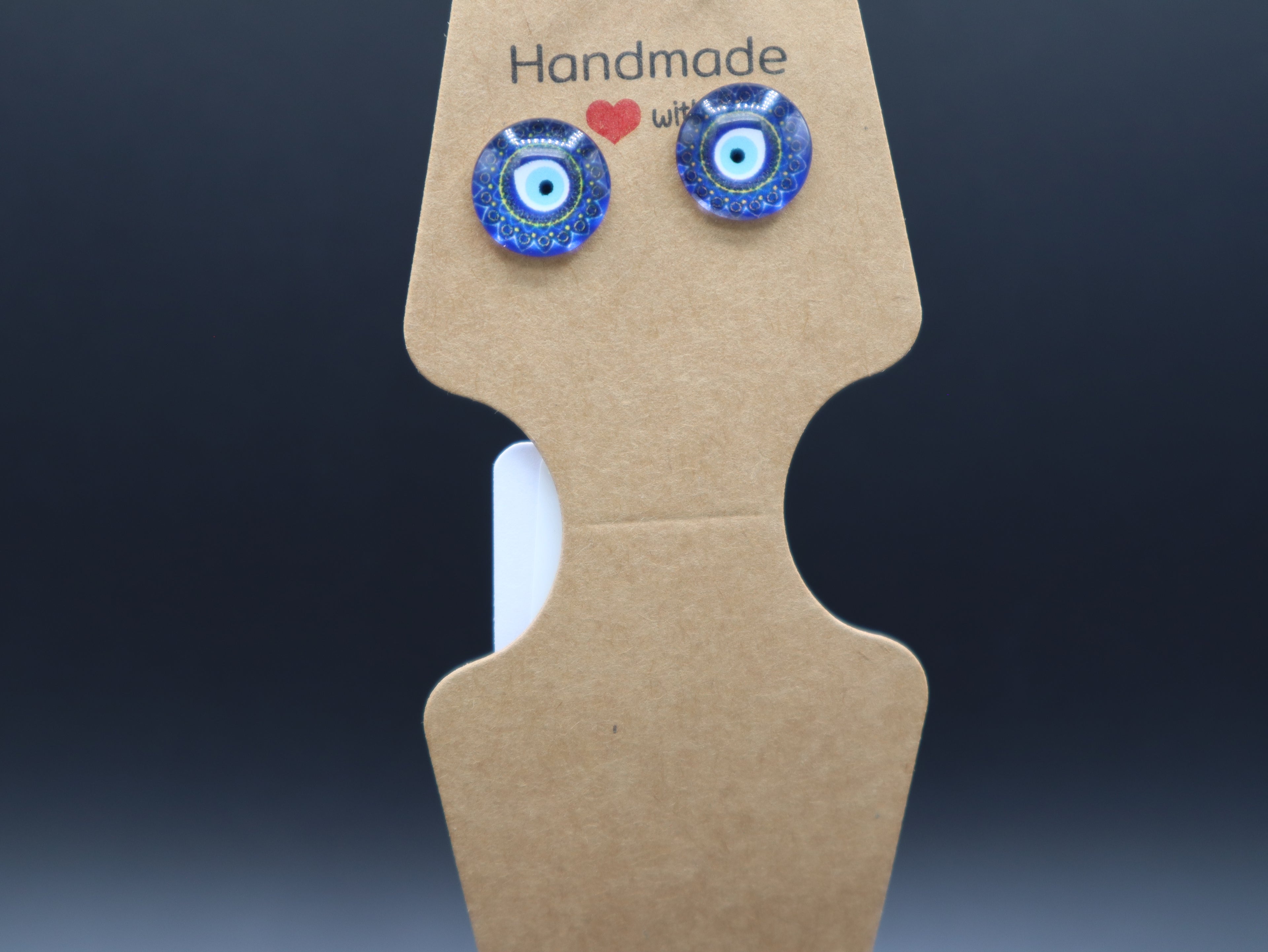 Evil Eye Stud Earrings (Hypo-Allergenic)