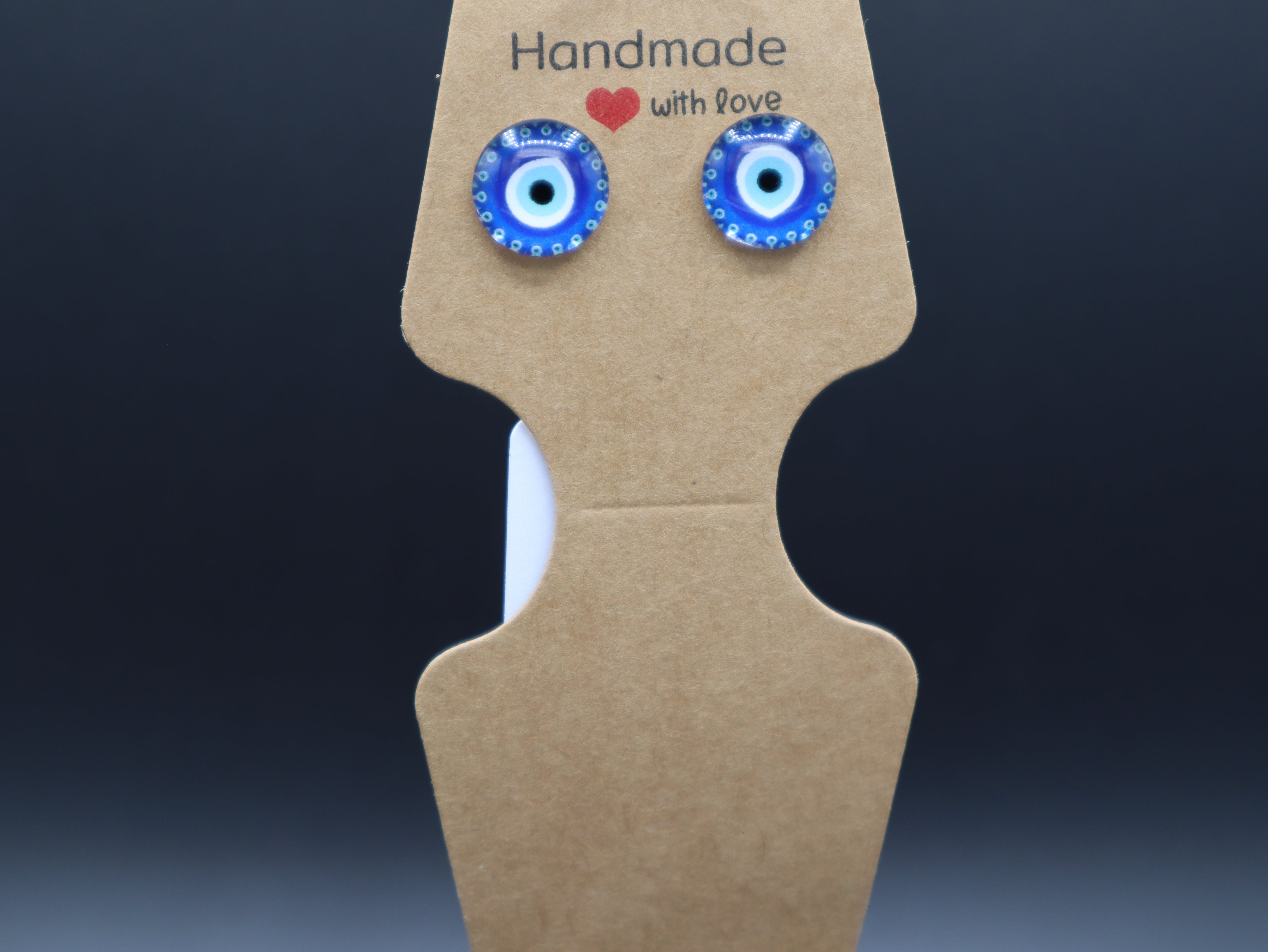 Evil Eye Stud Earrings (Hypo-Allergenic)