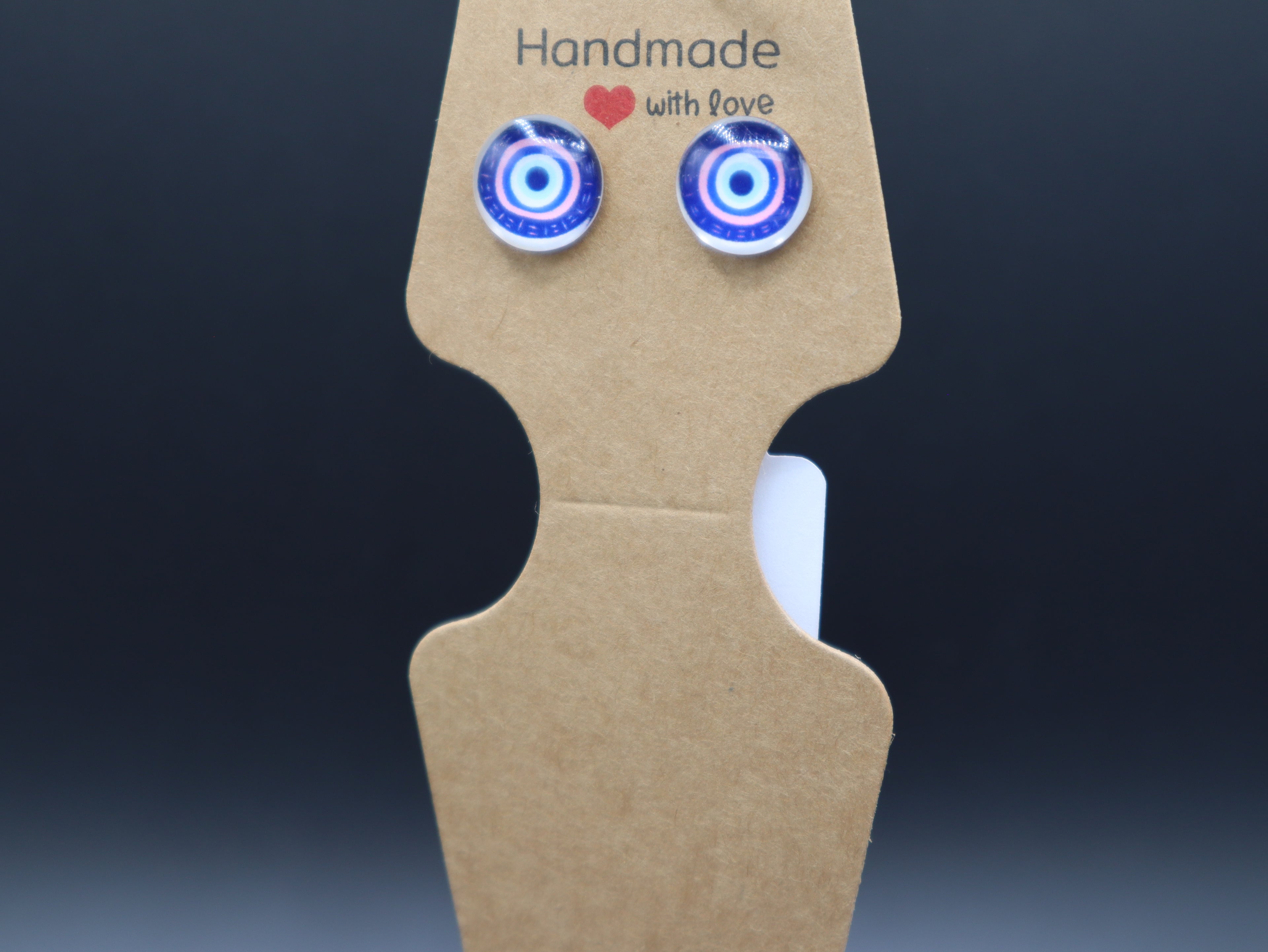 Evil Eye Stud Earrings (Hypo-Allergenic)
